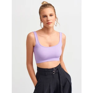 3540 Askılı Crop Top-Lila