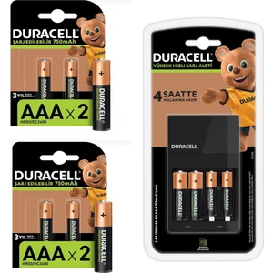 Cef 14  Şarj Cihazı Şarj Edilebilir 6 Adet 750 Mah Aaa ve 2 Adet 1300 Mah Aa Pil Paketi