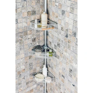 M-N40-30 Paloma Aluminyum Raflı Yaylı Banyo Köşe Seti