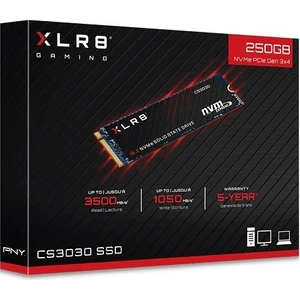 Pny Xlr8 Cs3030 250GB 3500-1050MB PCIe NVMe M.2 SSD