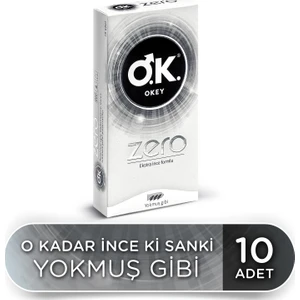 Zero Ekstra İnce Formlu Prezervatif 10'lu