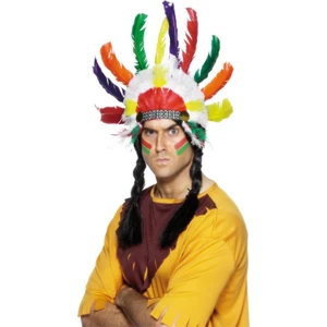 Fun World Kızılderili Başlığı Tüy Şapka