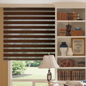 Clarıss Home Zebra Stor Perde Bambu Acı Kahve Ağaç Kabuğu