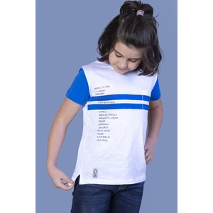 Erkek Çocuk Çizgili Baskılı T-shirt