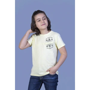 Erkek Çocuk Çizgili Cepli T-Shirt