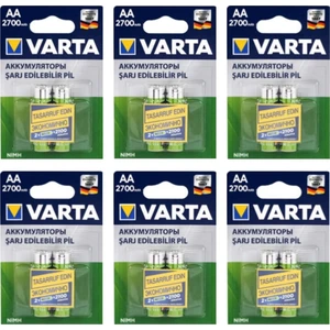 5706 Aa 2700 Mah Şarjlı Kalem Pil 12 Adet