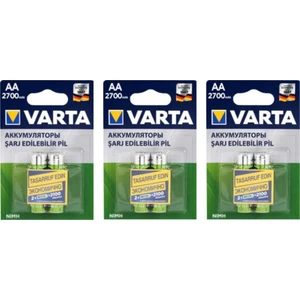 5706 Şarjlı Aa Kalem Pil 2700 Mah 6 Adet