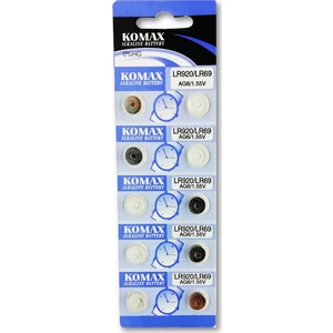 Alkalin Pil - Ag6 / LR920 Düğme Pil 1,55V - 10'lu Paket