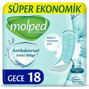 Extra Hijyen Hijyenik Ped Gece 18 Adet