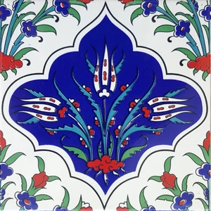 Can Seramik  20*20 Cm Cç45 Kütahya Çini Karo  5' Li 1 Paket