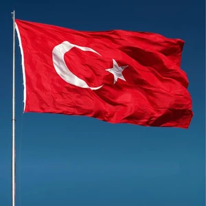 Fors Bayrak Türk Bayrağı Dikişli Raşel Kumaş 70 x 105 cm