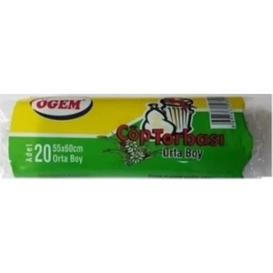 Orta Boy Çöp Torbası Poşeti 55 x 60 Mavi 1000 Paket