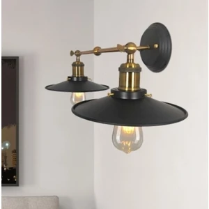Retro Ikili Metal Aplik Şapka ÇAP:22CM