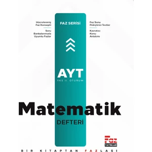 Faz Yayınları AYT Matematik Defteri