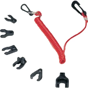 Set Kill Switch Key W/coil Lanyard F/mar/mer Eng