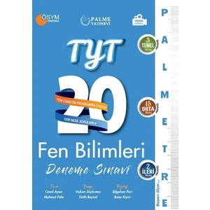 Palme Yayıncılık TYT Fen Bilimleritre Serisi 20 Deneme Video Çözümlü
