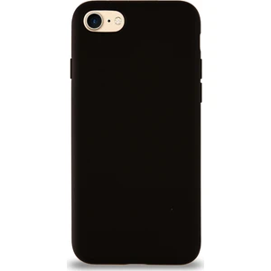 Case World Apple iPhone 7 Kılıf Altı Kapalı Içi Kadife Lansman Silikon Arka Kapak - Siyah