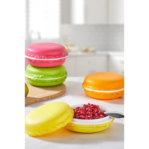 4`lü 4 Renk Kapaklı Macaron Kase Seti 400 ml - New 15077