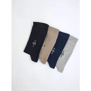 Black Arden Socks Pamuklu 4'lü Erkek Uzun Çorap BT-0060