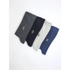 Black Arden Socks Pamuklu 4'lü Erkek Uzun Çorap BT-0059