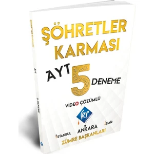 Kr Akademi Yayınları AYT Şöhretler Karması 5 Deneme