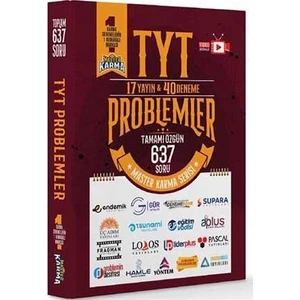 Ankara Yayıncılık TYT Problemler Master Karma Serisi 17 Yayın ve 40 Deneme