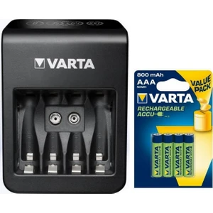 LCD Plug+ Plus Şarj Cihazı + 4*800 Mah Aaa Şarjlı Pil