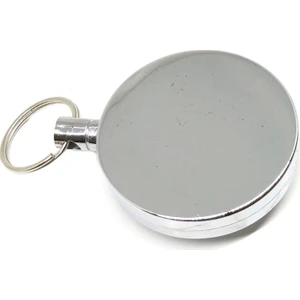 Metal Gövdeli Metal Ipli 5 cm Yaka Kartı Yoyo Anahtarlık 1 Adet