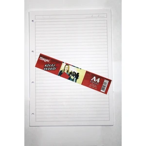 A4 Kolej Yedeği Çizgili Kağıt  40 Yaprak