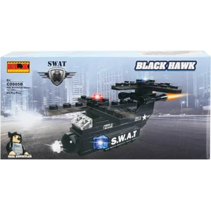 Yapım Seti: Helikopter Uçak C0505A/B - Polis Helikopteri 63 Parça