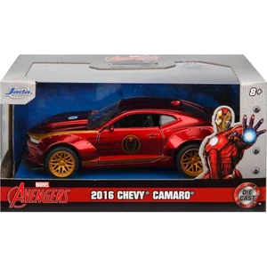 1:32 Ölçekli Avengers Iron Man Figür ve 2016 Chevy Camaro Araba