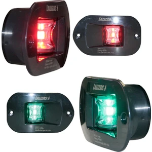 Fos LED 12 Iskele&sancak Feneri, Gömme Yüzey Monte, 112,5° Siyah