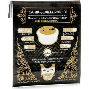 Sarık Kılıfı - Çapraz Şeritli - Sarık Şekillendirici Kılıf