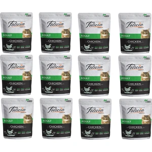 Tahılsız Tavuklu Yetişkin Kedi Yaş Maması 85 gr x 12 Adet