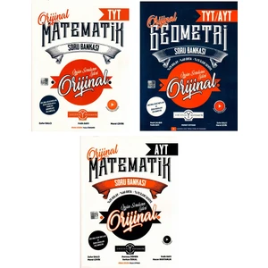 Orijinal Yayınları  TYT Matematik -AYT Matematik- TYT-AYT Geometri Soru Seti