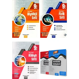 Çap Yayınları 9. Sınıf Fen Lisesi Biyoloji + Fizik + Kimya Fasikül Seti 2025