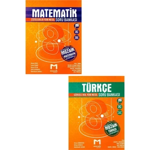 Mozaik Yayınları 8. Sınıf Matematik Soru Bankası + 8. Sınıf Türkçe Soru Bankası