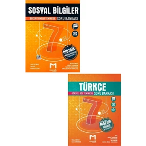 Mozaik Yayınları 7. Sınıf Sosyal Bilgiler + 7. Sınıf Türkçe Soru Bankası 2 'Li Set
