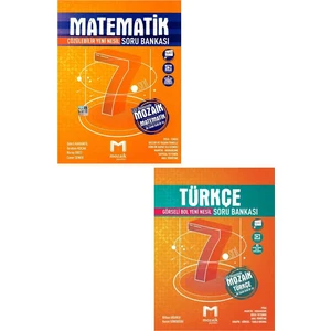 Mozaik Yayınları 7. Sınıf Matematik Soru Bankası + 7. Sınıf Türkçe Soru Bankası