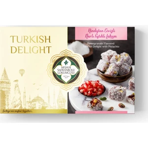 Meşhur Safranbolu Lokumcusu Hindistan Cevizli Narlı Fıstıklı Lokum 400 gr