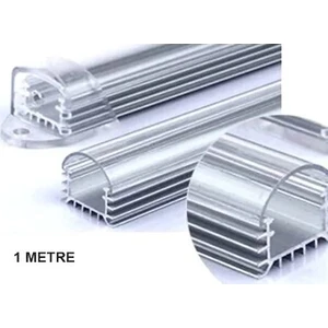 Bar LED Boş Kasa Alüminyum Şeffaf Kapaklı Bar LED 1 Metre​​​​​​​
