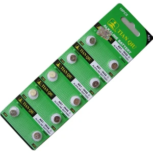 Tıanqıu AG1/LR621H/364A Alkalin Pil 20 Paket 200 Adet