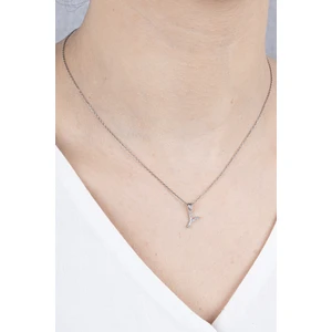 925 Ayar Gümüş Y Harf Kolye