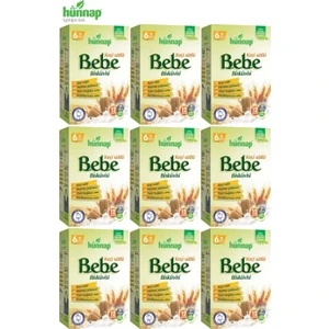 Hünnap Bebe Bisküvisi Keçi Sütlü 400 gr 9'lu Set (Toplam 3600 gr)