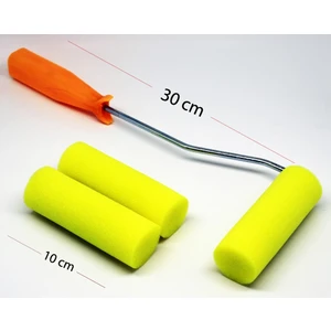 Sünger Metal Sap Rulo Fırça Set Sarı 10 cm
