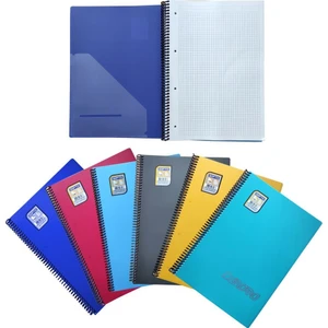 Chromo A4 120 Yaprak Pp Kapak Spiralli Defter - Kareli 1341 4'lü