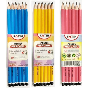 Pastel Mercanlı Kurşun Kalem 12060 36'lı