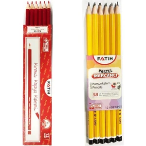 Pastel Mercanlı Kurşun Kalem ve Kırmızı Kopya Kalemi Ofisinn No : 39