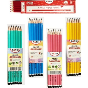 Pastel Mercanlı Kurşun Kalem ve Kırmızı Kopya Kalemi Ofisinn No : 42