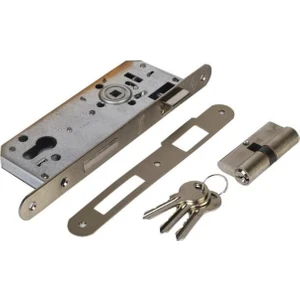 Nikel 152R Silindirli Dış Kapı Kilidi 40 mm Oval